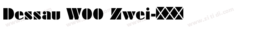 Dessau W00 Zwei字体转换